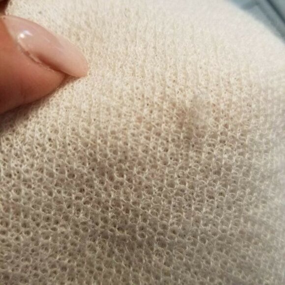 Vince Sweater Knit L Blush Pink Wool Blend Funnel Neck Lightweight Long Sleeve - Picture 11 of 11